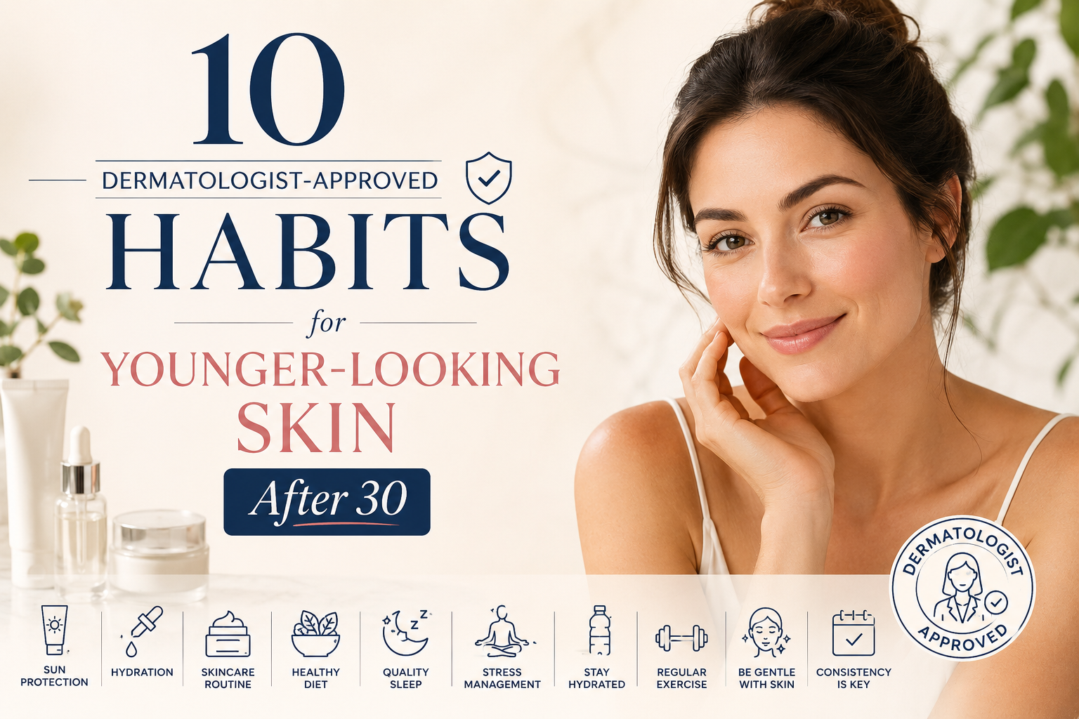 10 Dermatologist-Approved Habits for Younger-Looking Skin After 30